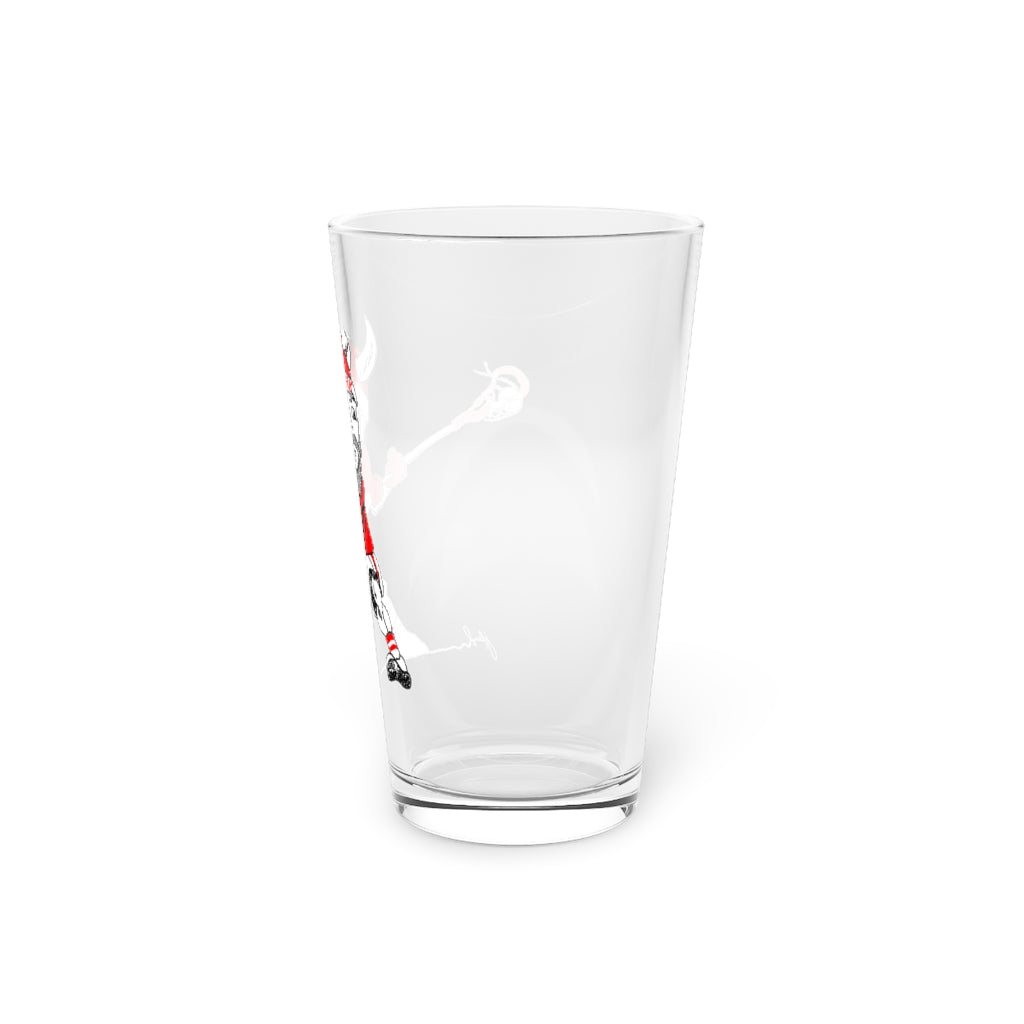Danish Lacrosse Pint Glass - 16oz