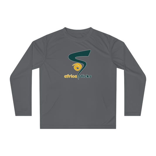 Adult Africa Sticks Team 365 Performance Long Sleeve Shirt