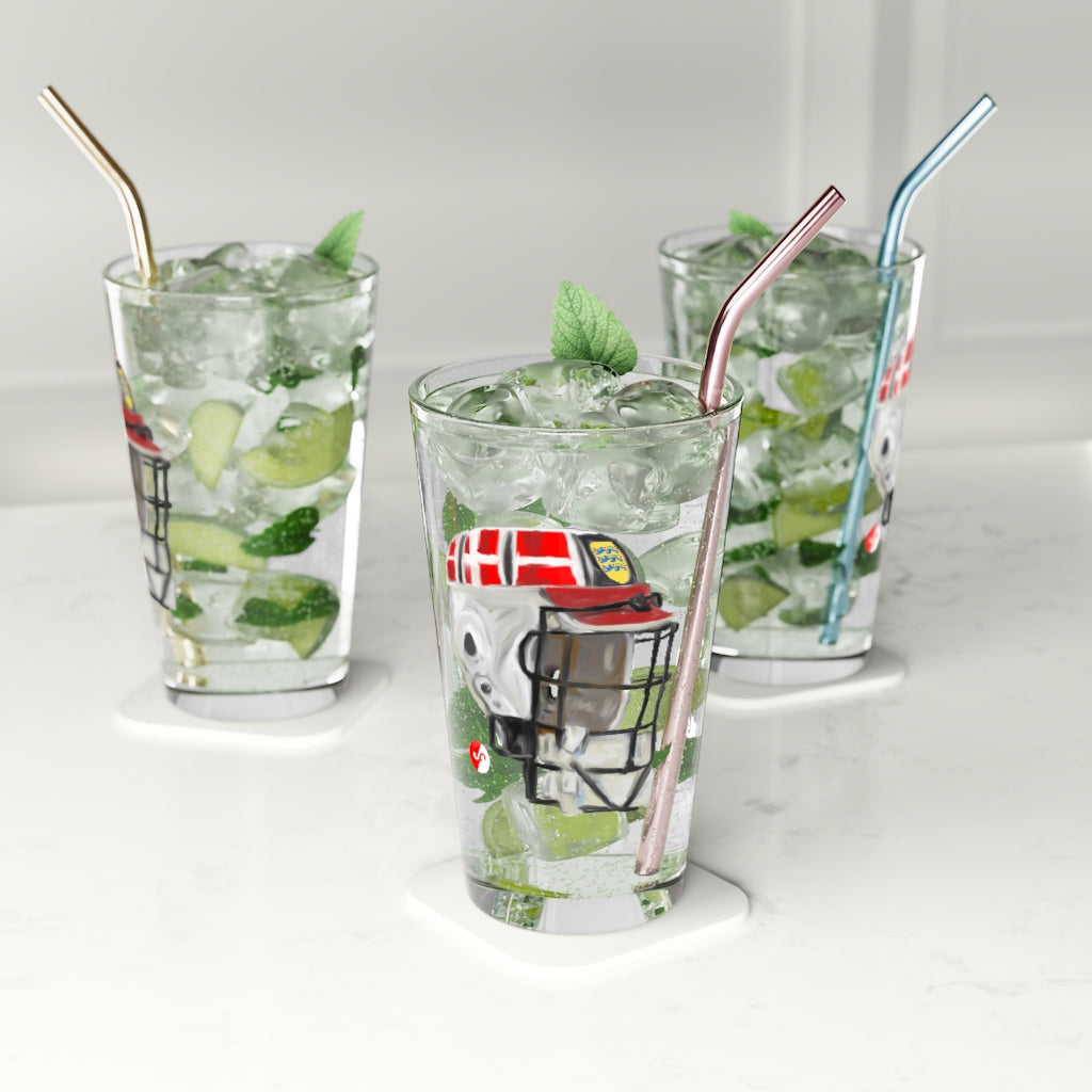 Danish Lacrosse Pint Glass - 16oz