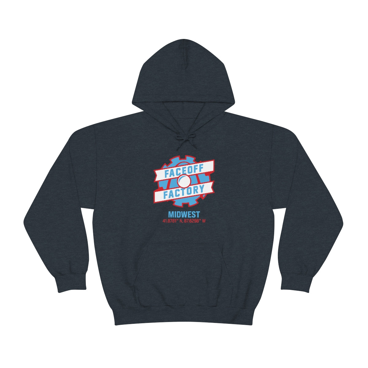 Adult Faceoff Factory Gildan Heavy Blend™ Hooded Sweatshirt - Midwest
