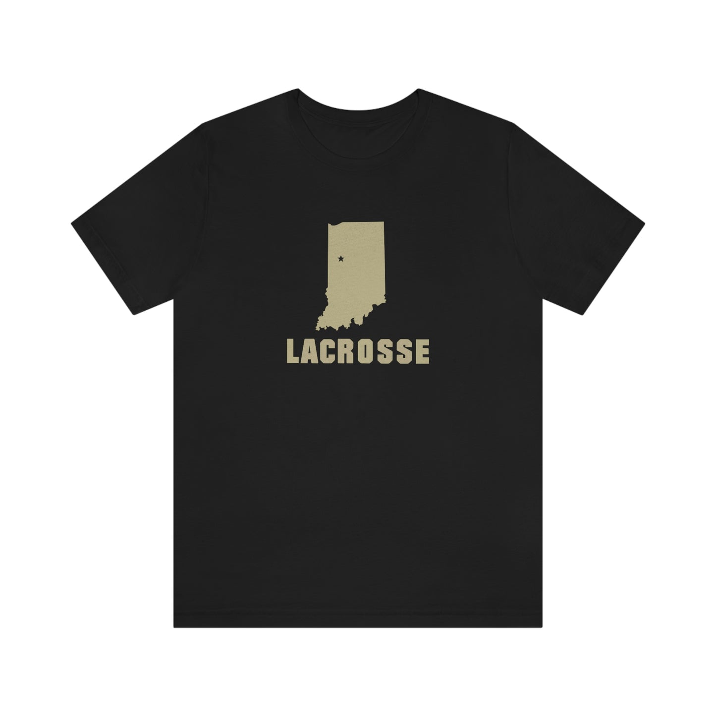 Adult Varsity Club Lacrosse Bella + Canvas Short Sleeve Cotton Tee - Indiana