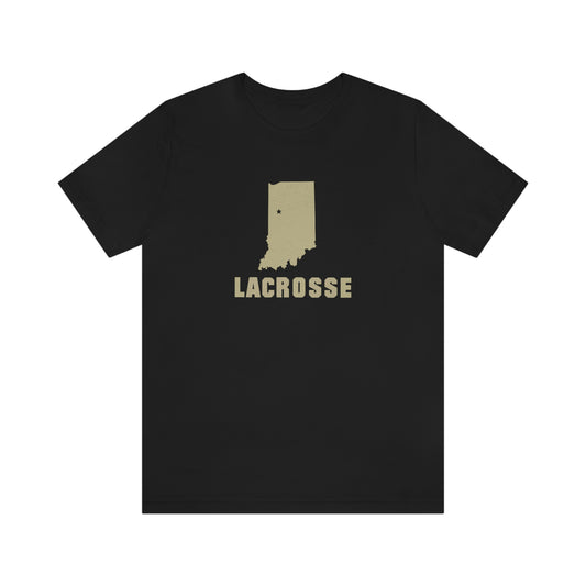 Adult Varsity Club Lacrosse Bella + Canvas Short Sleeve Cotton Tee - Indiana