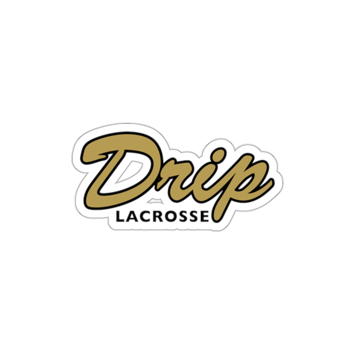 Drip Lacrosse Die-Cut Sticker