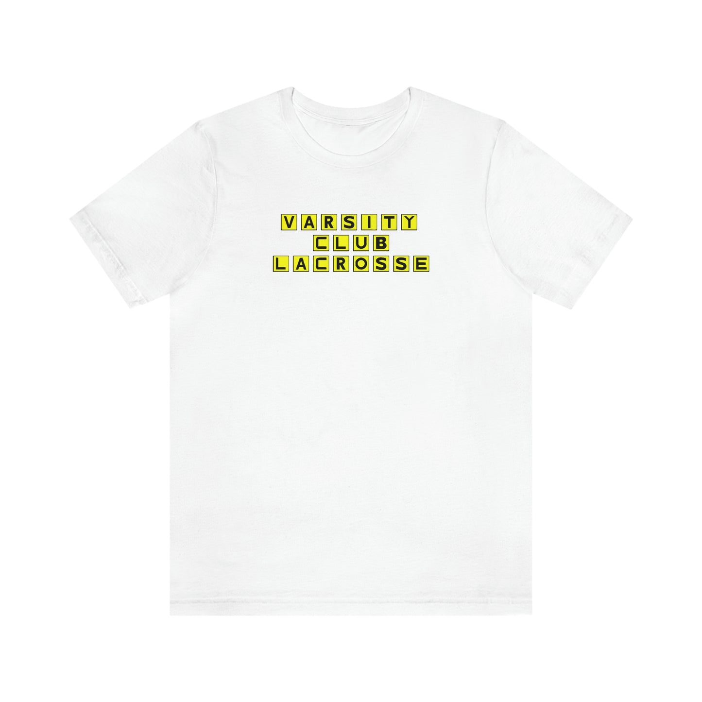 Adult Varsity Club Lacrosse Bella + Canvas Short Sleeve Cotton Tee - Waffle