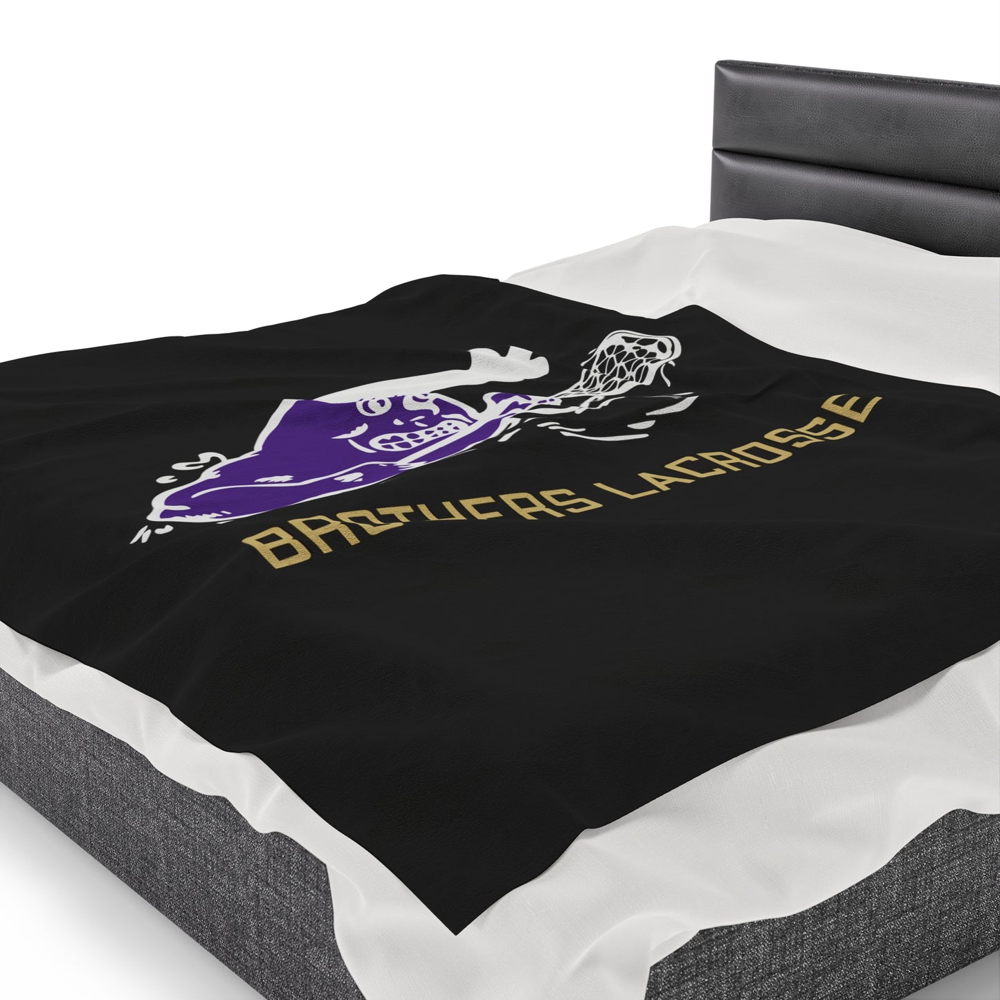 CBHS Lacrosse Wave Velveteen Plush Blanket