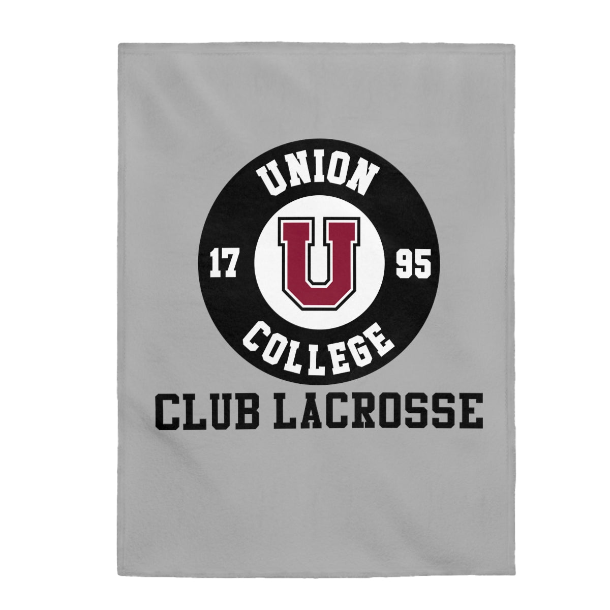 Union Club Lacrosse Velveteen Plush Blanket