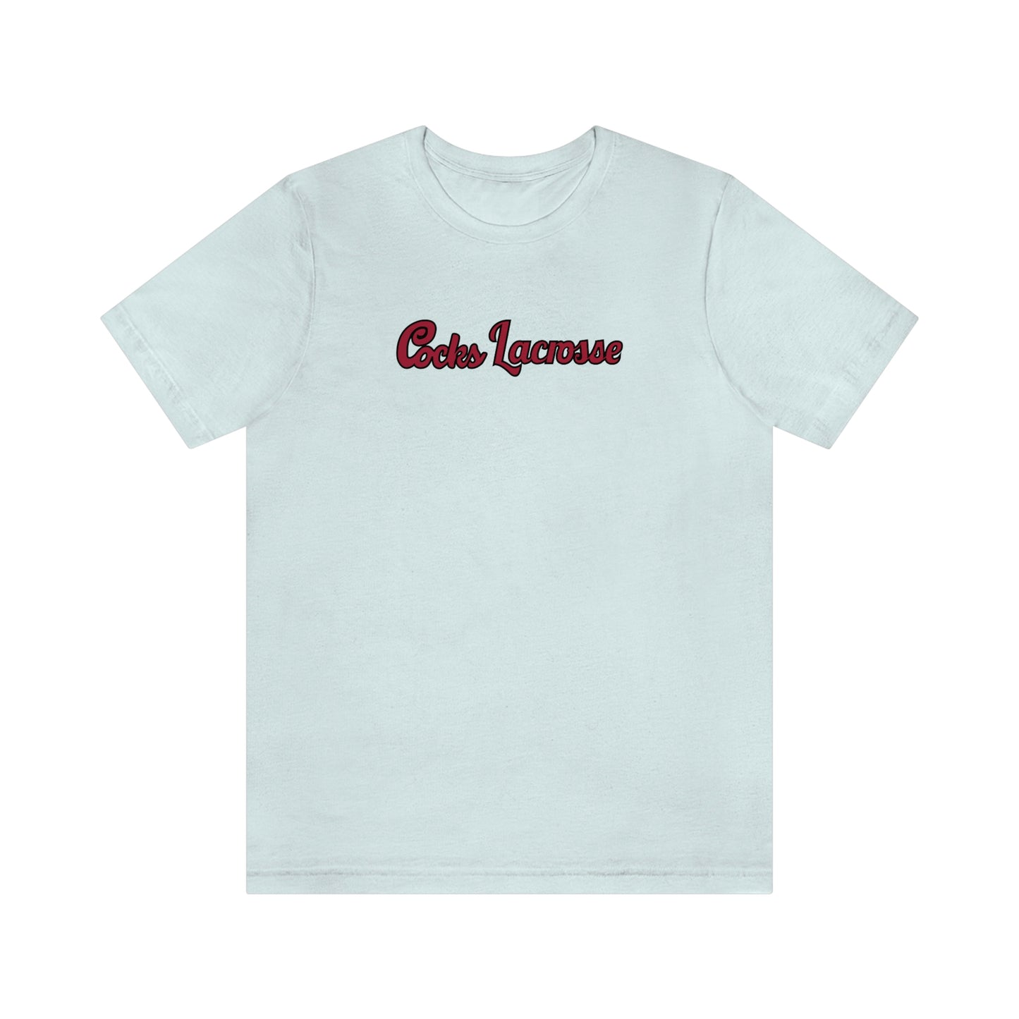 Adult Gamecocks Lacrosse Bella + Canvas Short Sleeve Cotton Tee