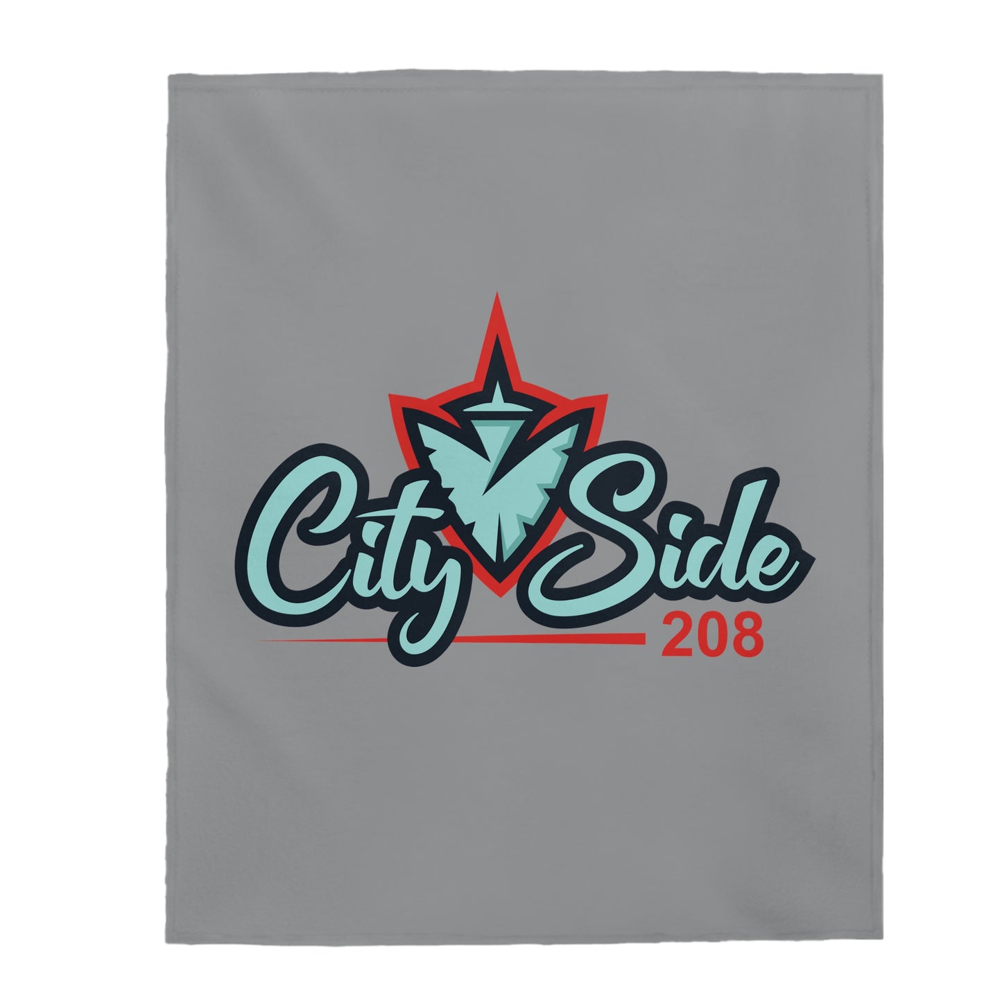 CitySide208 Lacrosse Velveteen Plush Blanket