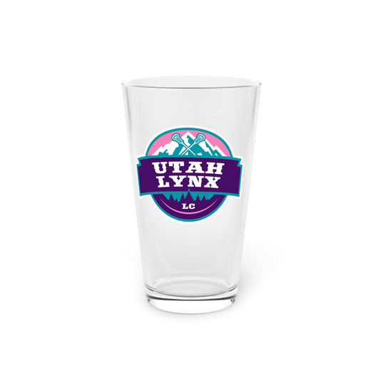 Utah Lynx Pint Glass