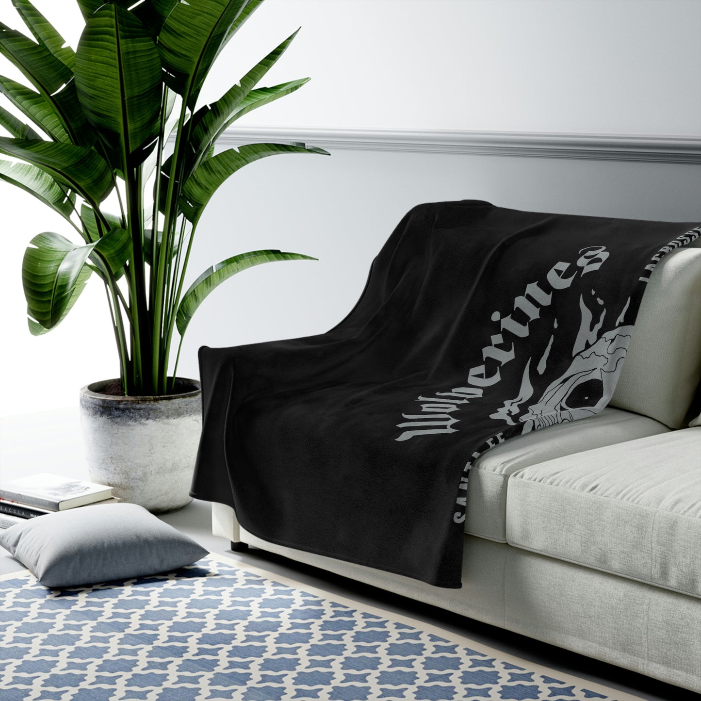 Santa Fe Lacrosse Velveteen Plush Blanket