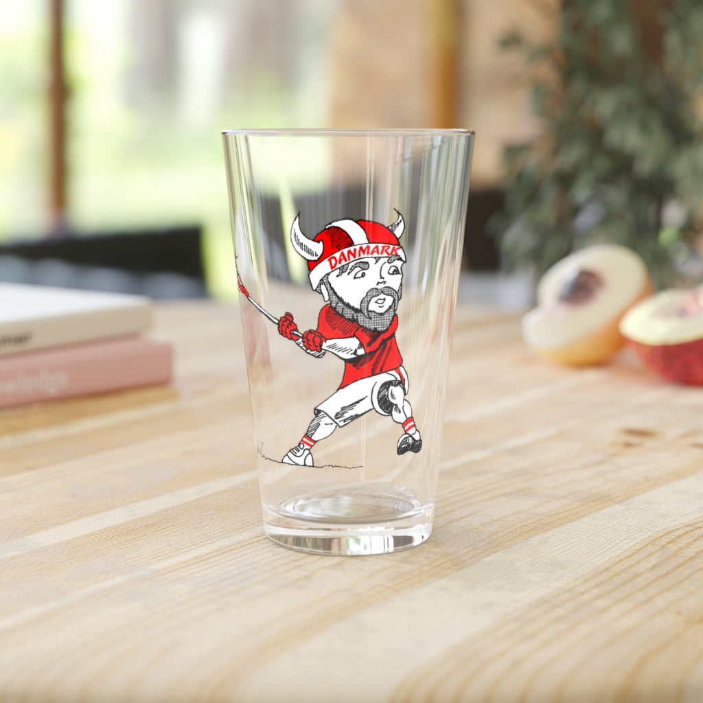 Danish Lacrosse Pint Glass - 16oz