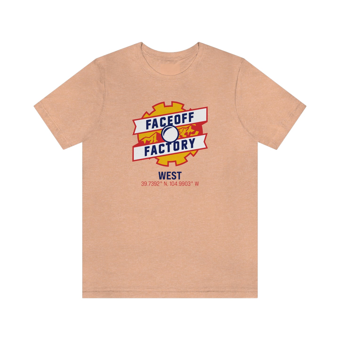 Adult Faceoff Factory Bella + Canvas Short Sleeve Cotton Tee - West
