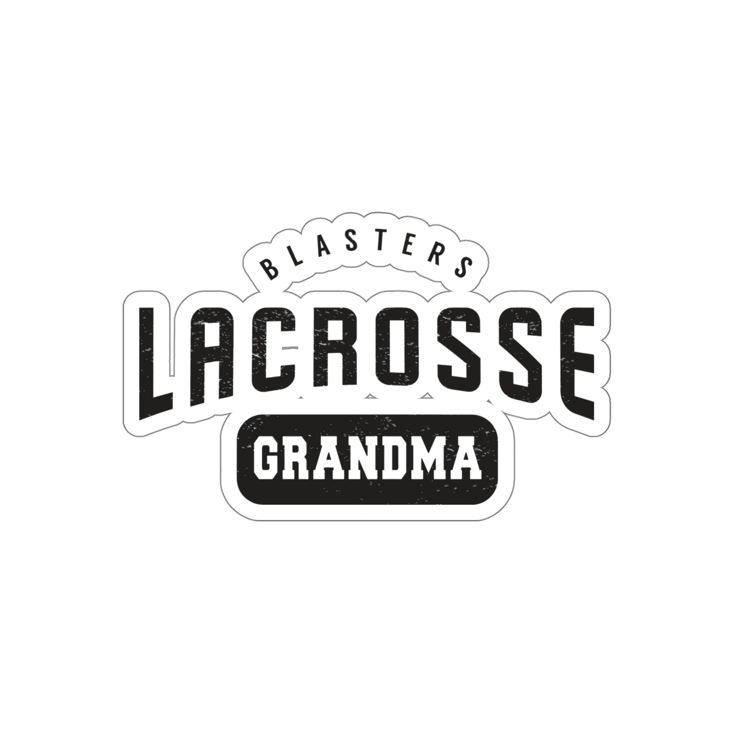 Blasters MS Lacrosse Die-Cut Stickers - Grandma