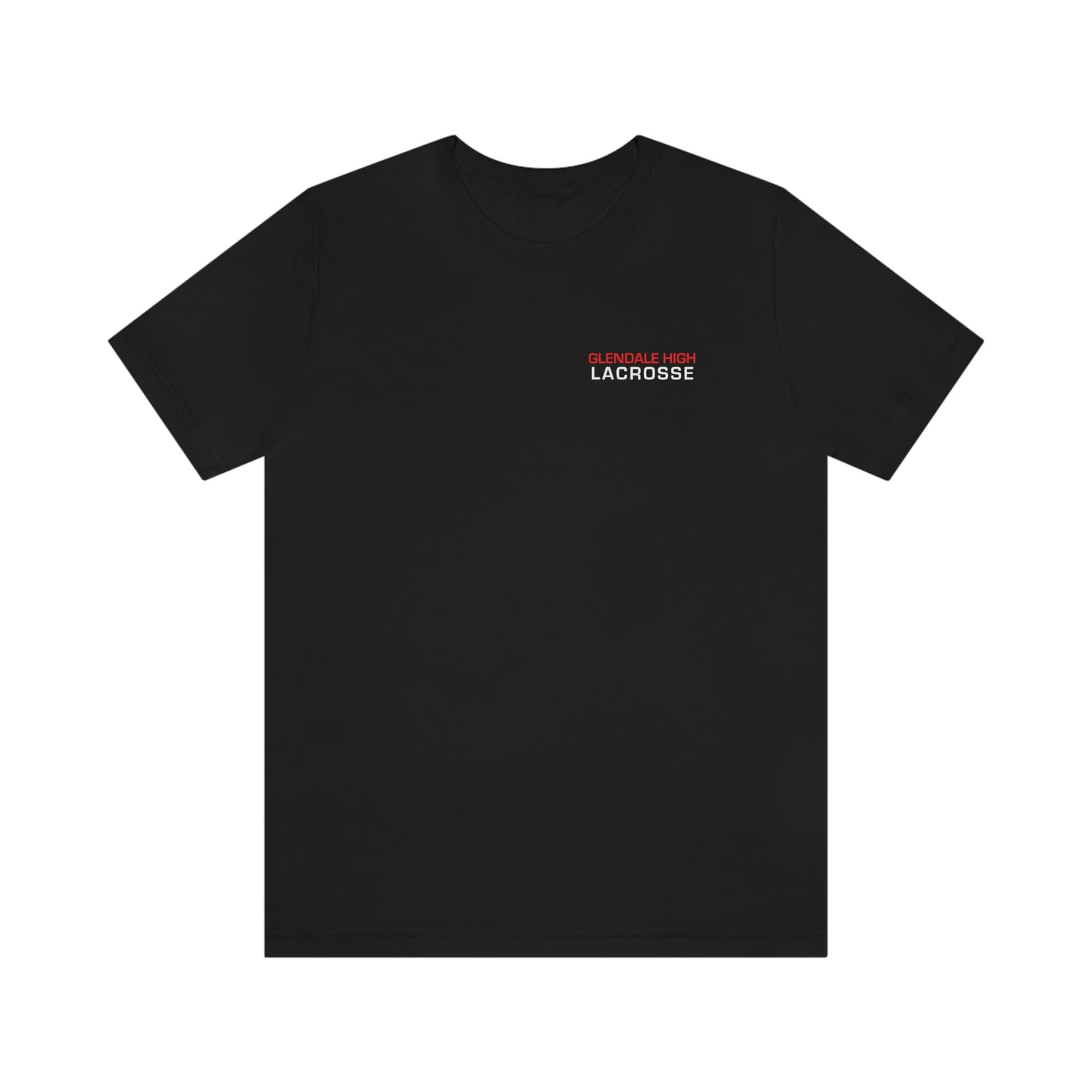 Adult Glendale HS Lacrosse Bella + Canvas Short Sleeve Cotton Tee