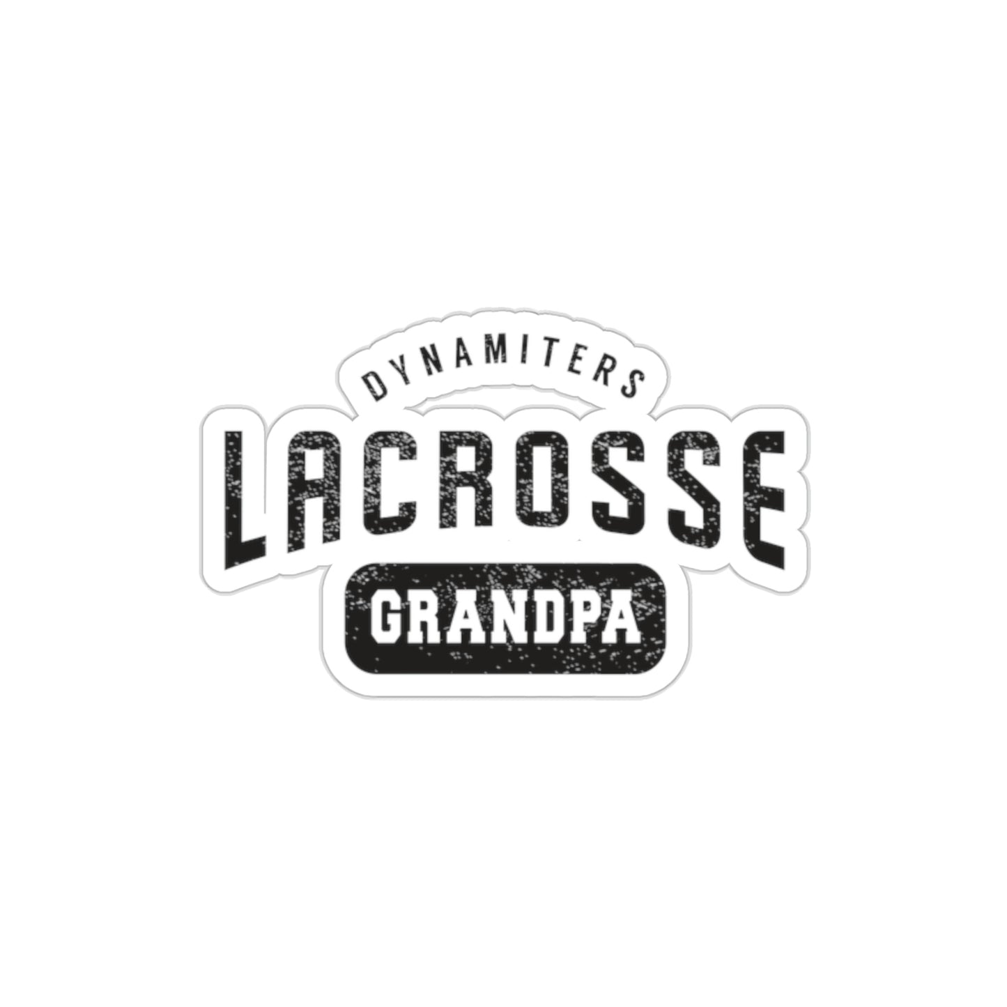Glendale HS Lacrosse Die-Cut Stickers - Grandpa