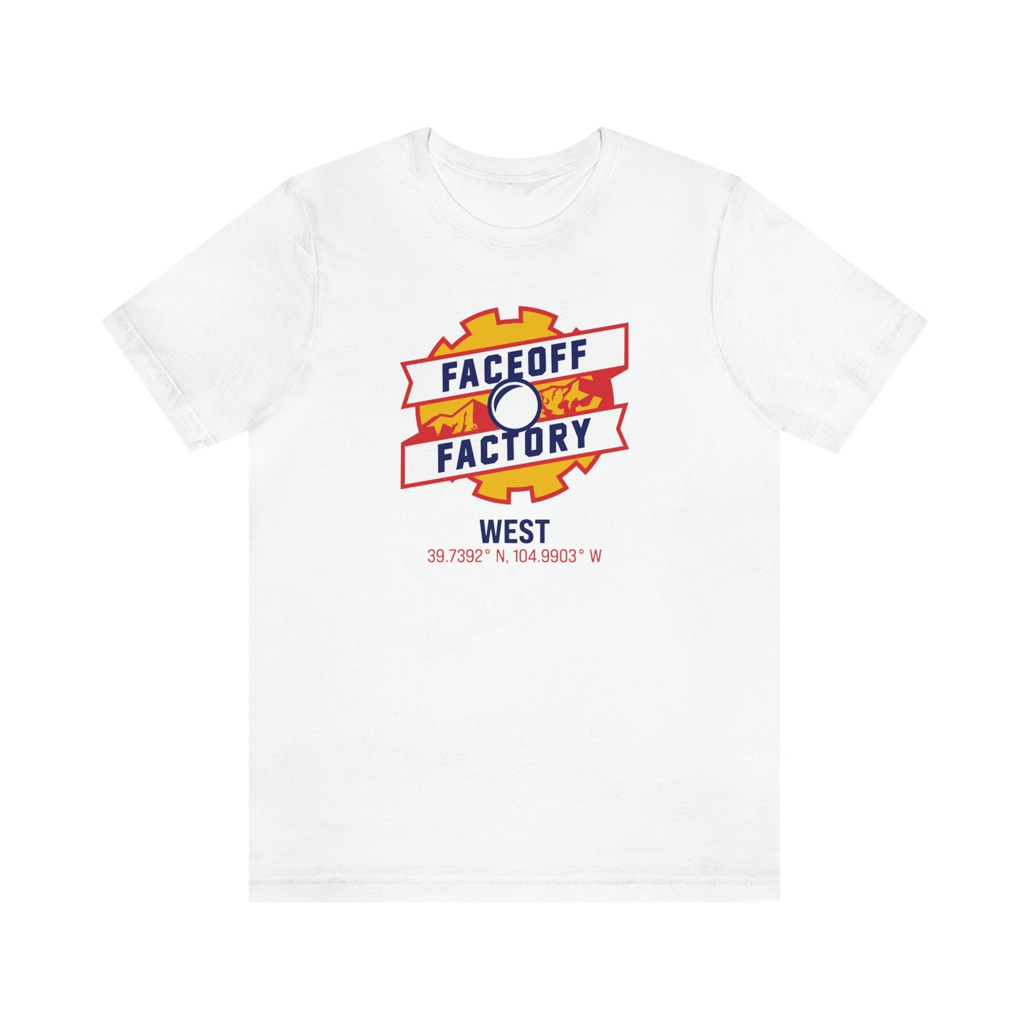 Adult Faceoff Factory Bella + Canvas Short Sleeve Cotton Tee - West