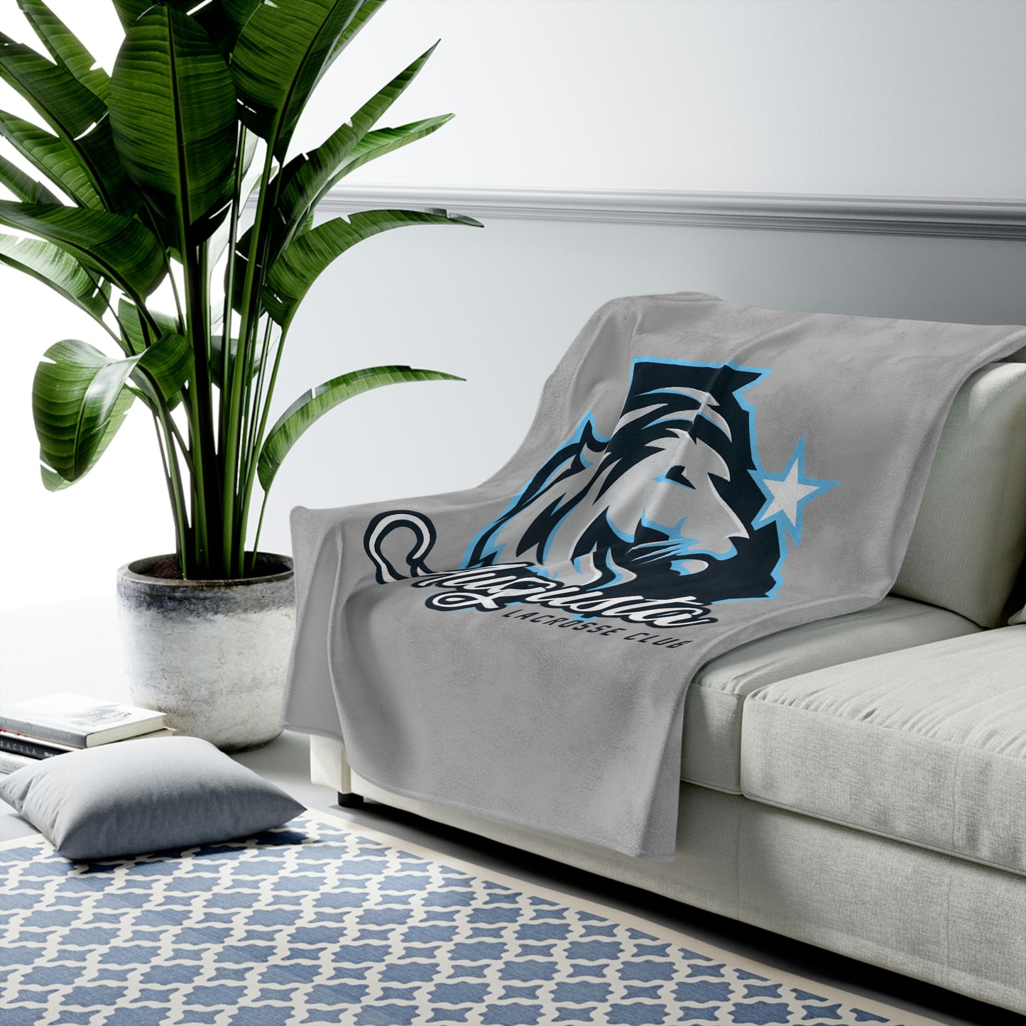 Augusta Lacrosse Velveteen Plush Blanket