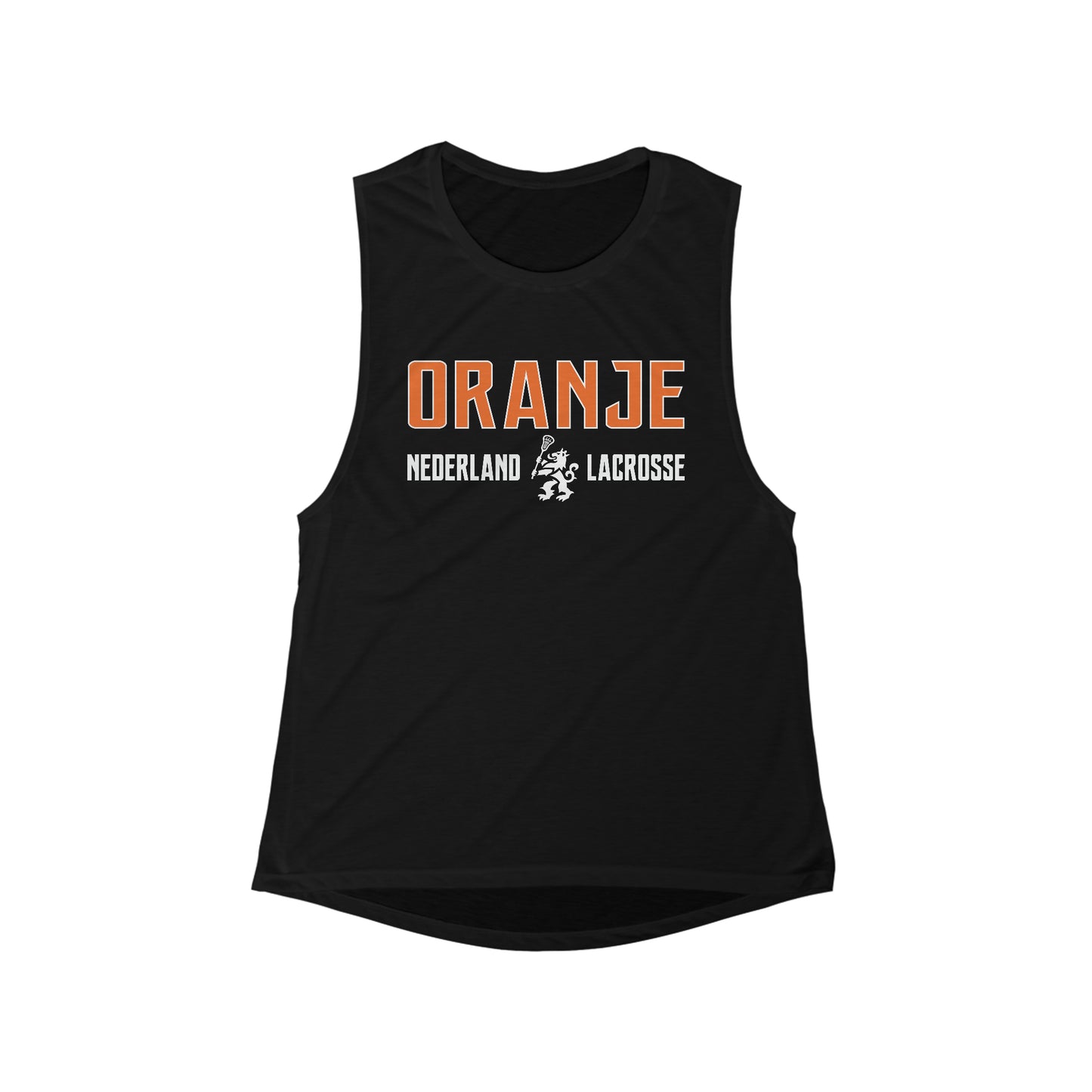 Women's Netherlands Lacrosse Bella + Canvas Flowy Scoop Sport Tank
