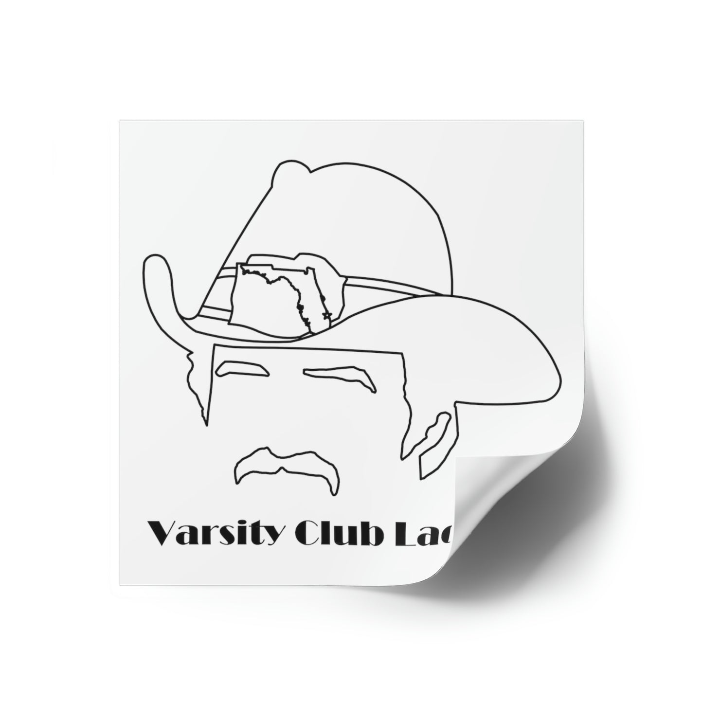 Varsity Club Lacrosse Square Stickers -  Indoor\Outdoor