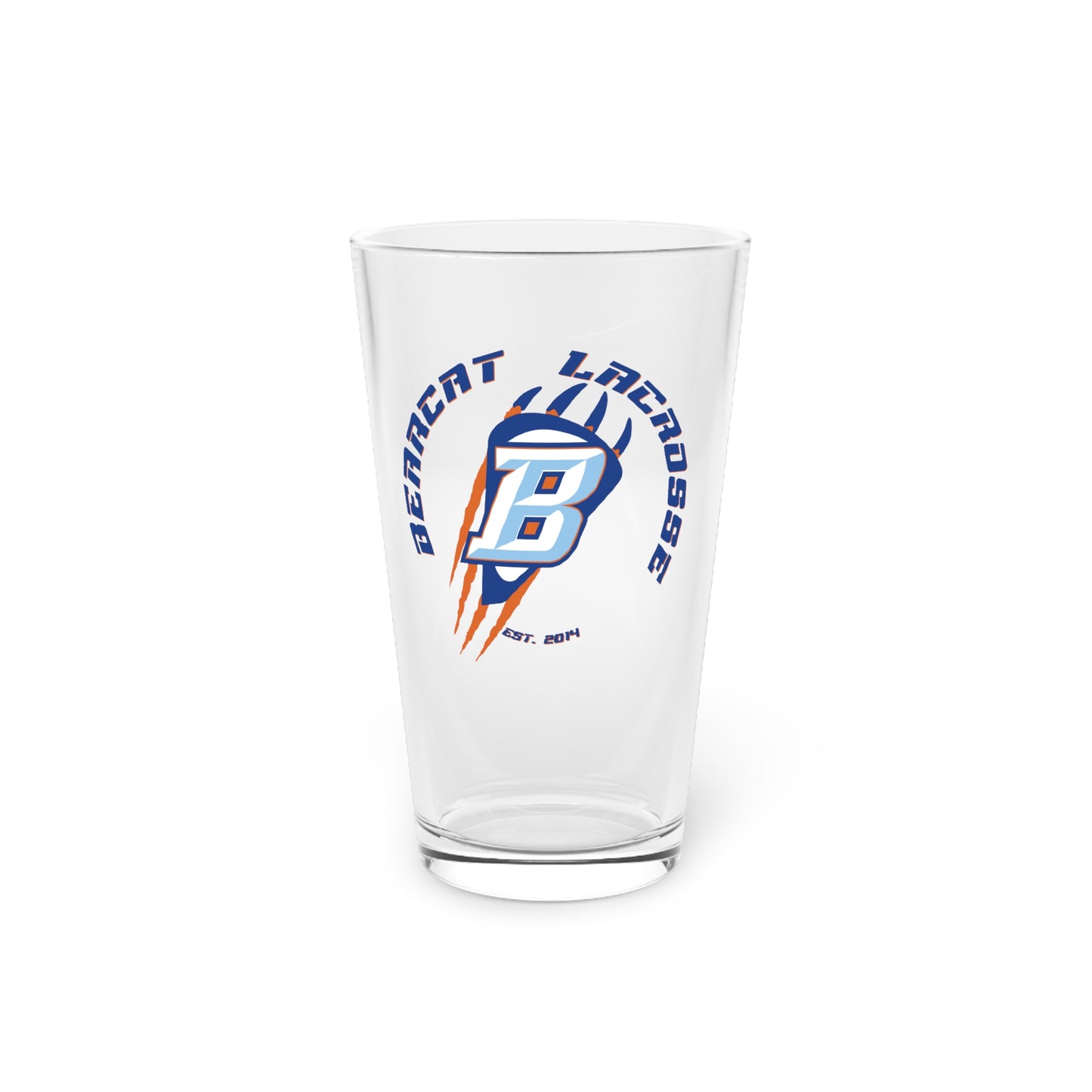 Billings Bearcats Lacrosse Pint Glass - 16oz