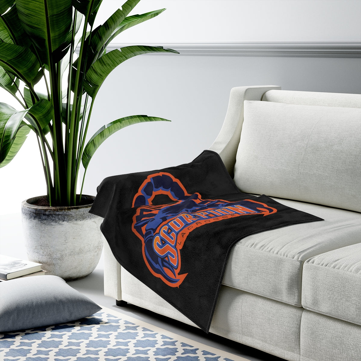 Billings Scorpions Velveteen Plush Blanket