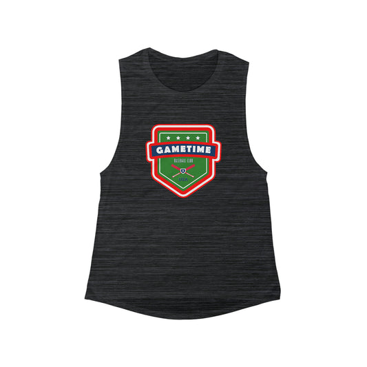 Women's Gametime Baseball Club Bella + Canvas Flowy Scoop Muscle Tank