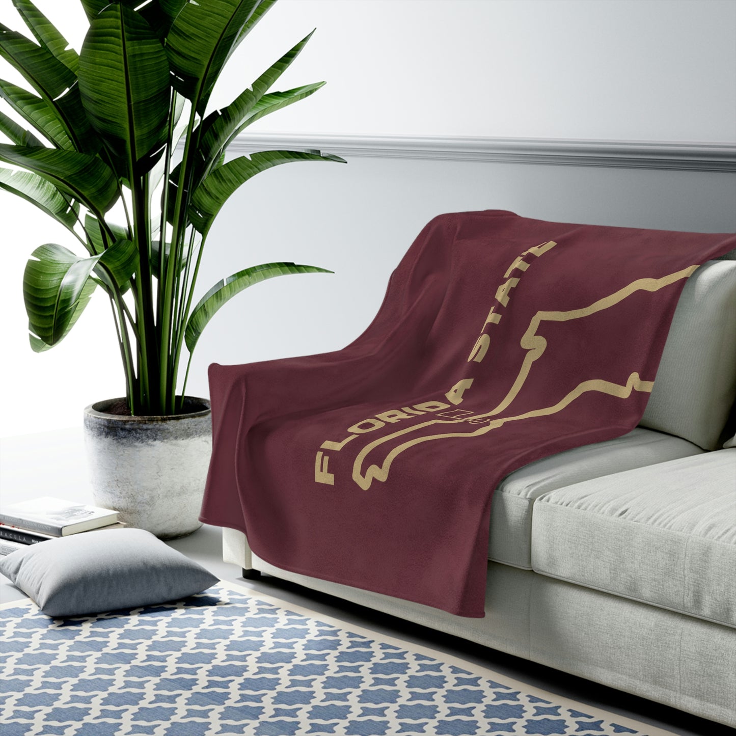 FSU Lacrosse Velveteen Plush Blanket