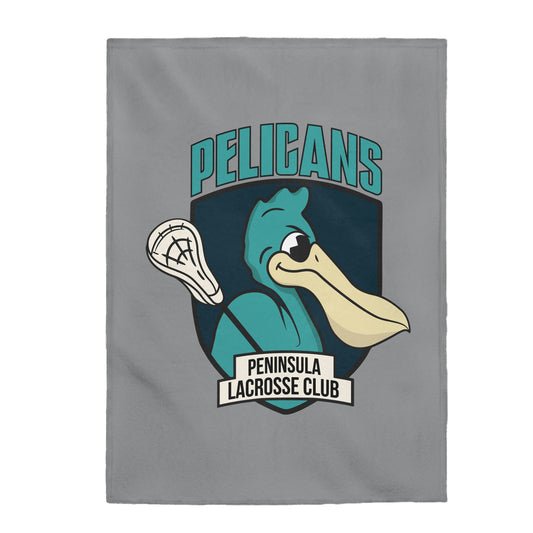 Peninsula Lacrosse Velveteen Plush Blanket