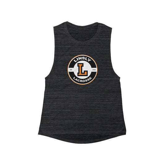 Women's Linsly Lacrosse Bella + Canvas Flowy Scoop Muscle Tank