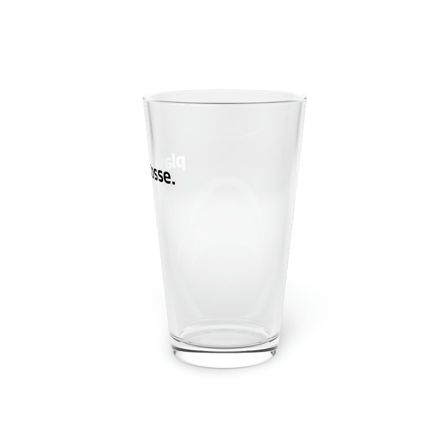 play lacrosse - Pint Glass