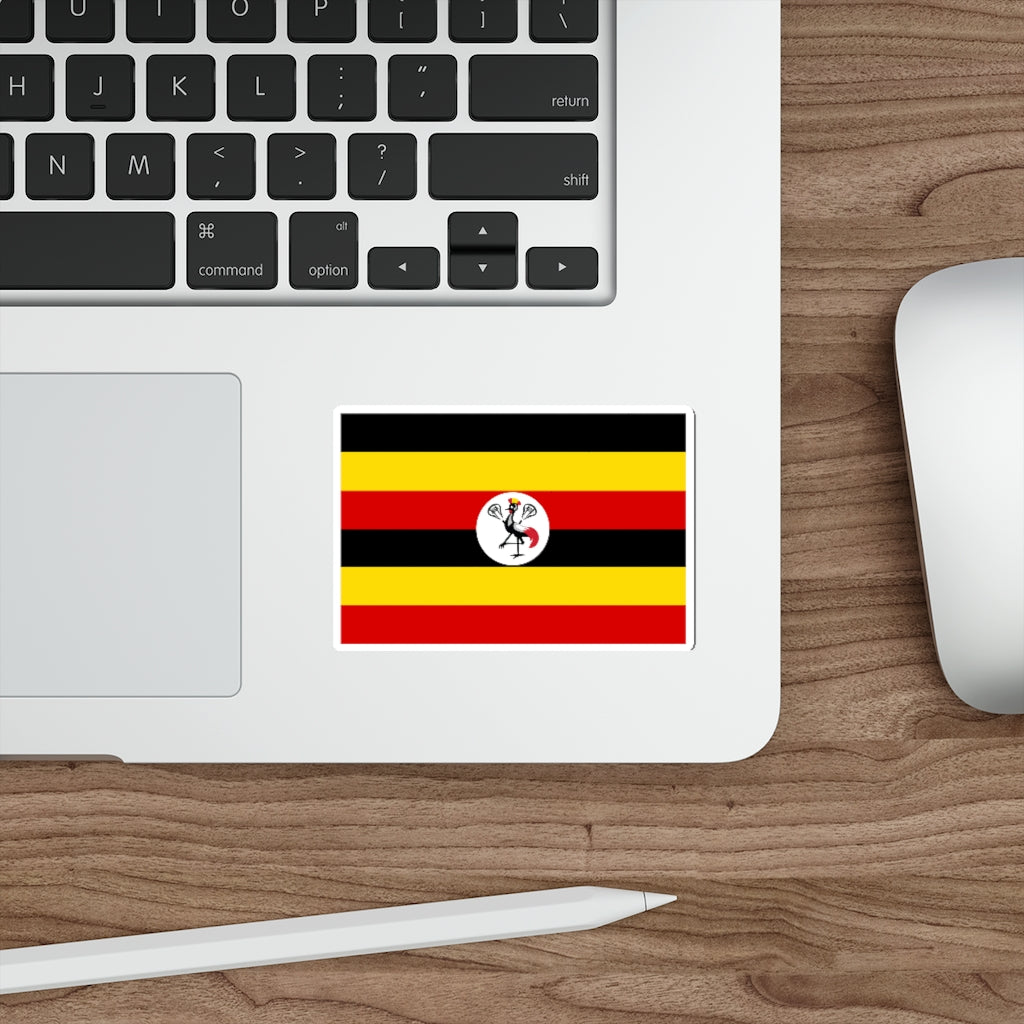Uganda Lacrosse Flag Die-Cut Stickers