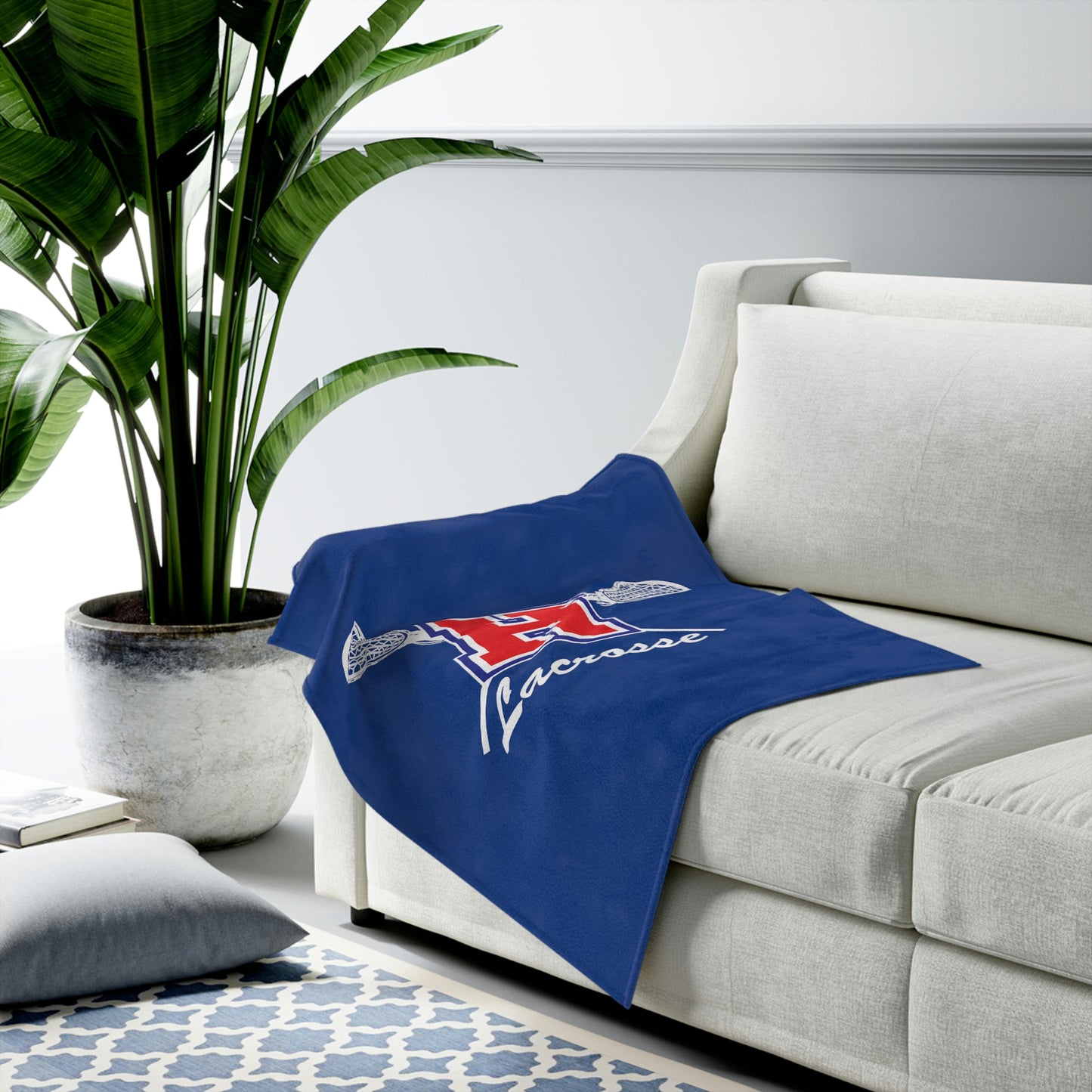 Hilhi Lacrosse Velveteen Plush Blanket
