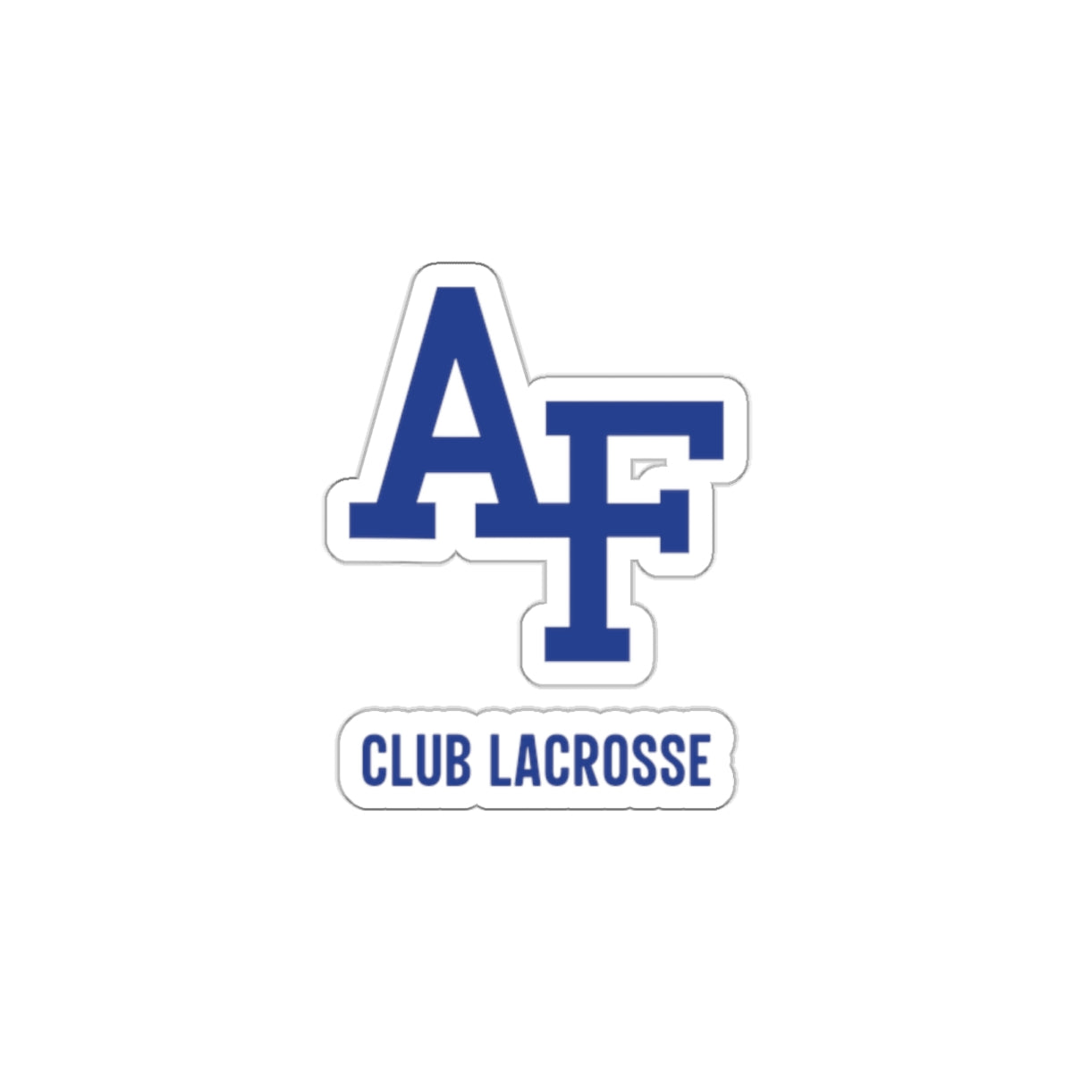 AF Club Lacrosse Die-Cut Sticker