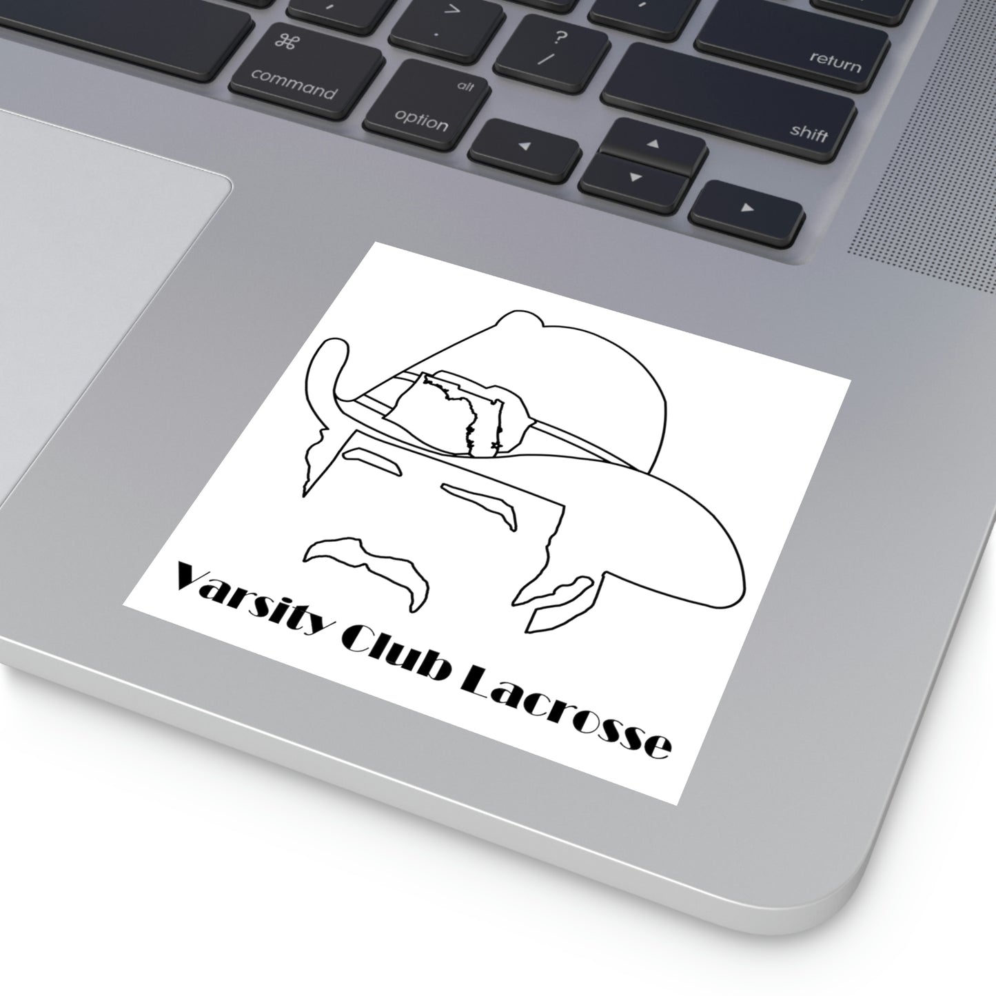 Varsity Club Lacrosse Square Stickers -  Indoor\Outdoor