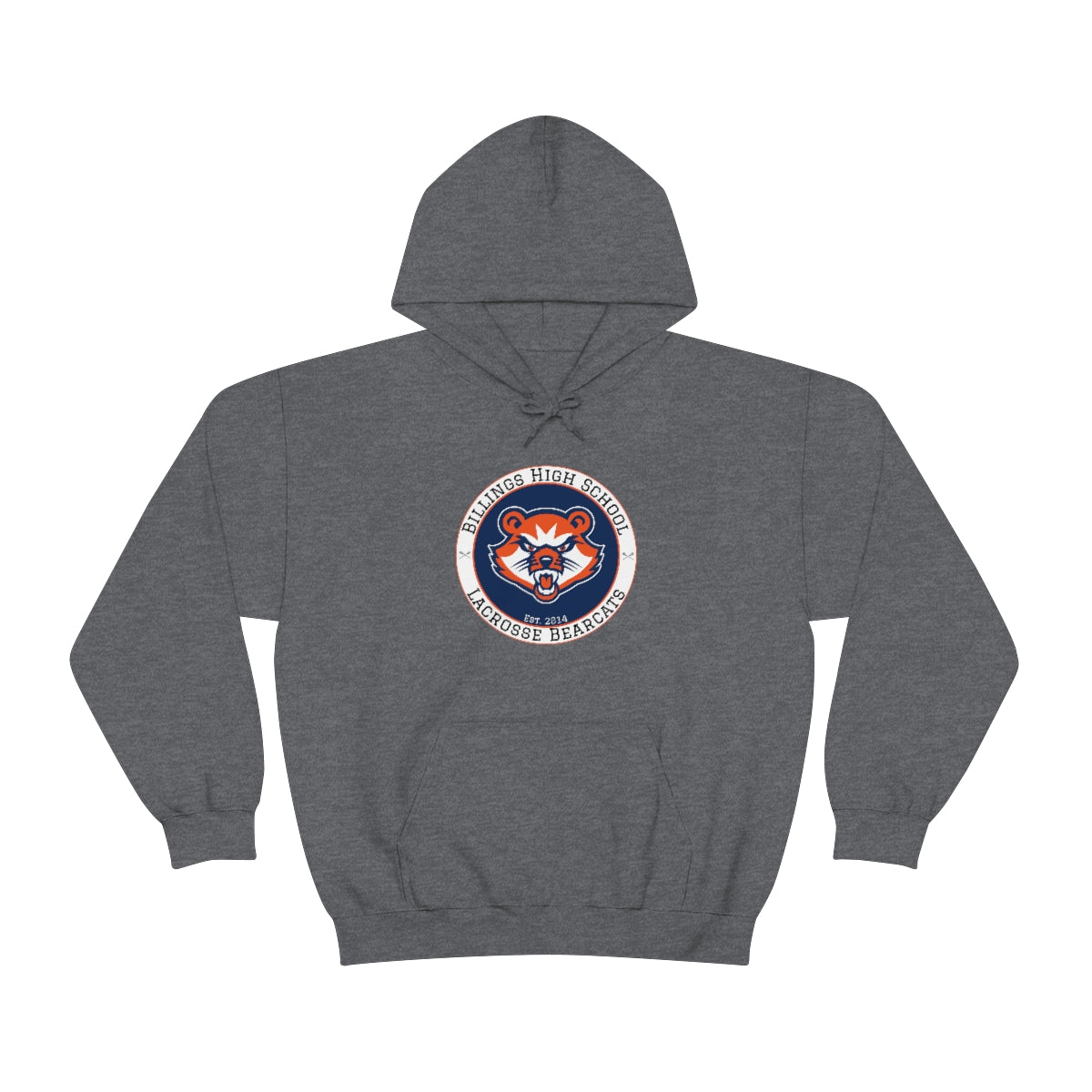 Adult Billings Bearcats Lacrosse Gildan Heavy Blend™ Hooded Sweatshirt