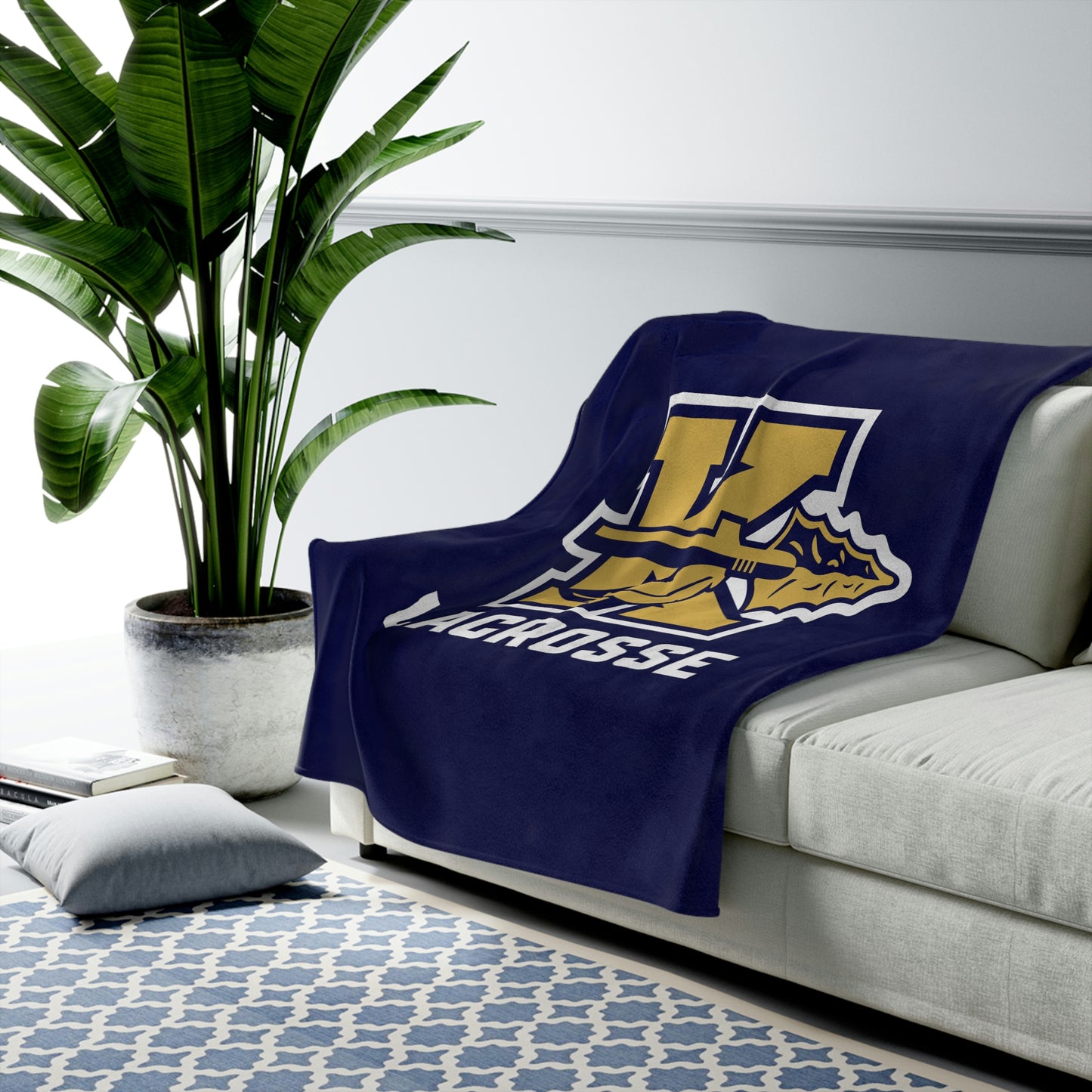 Keller Lacrosse Velveteen Plush Blanket