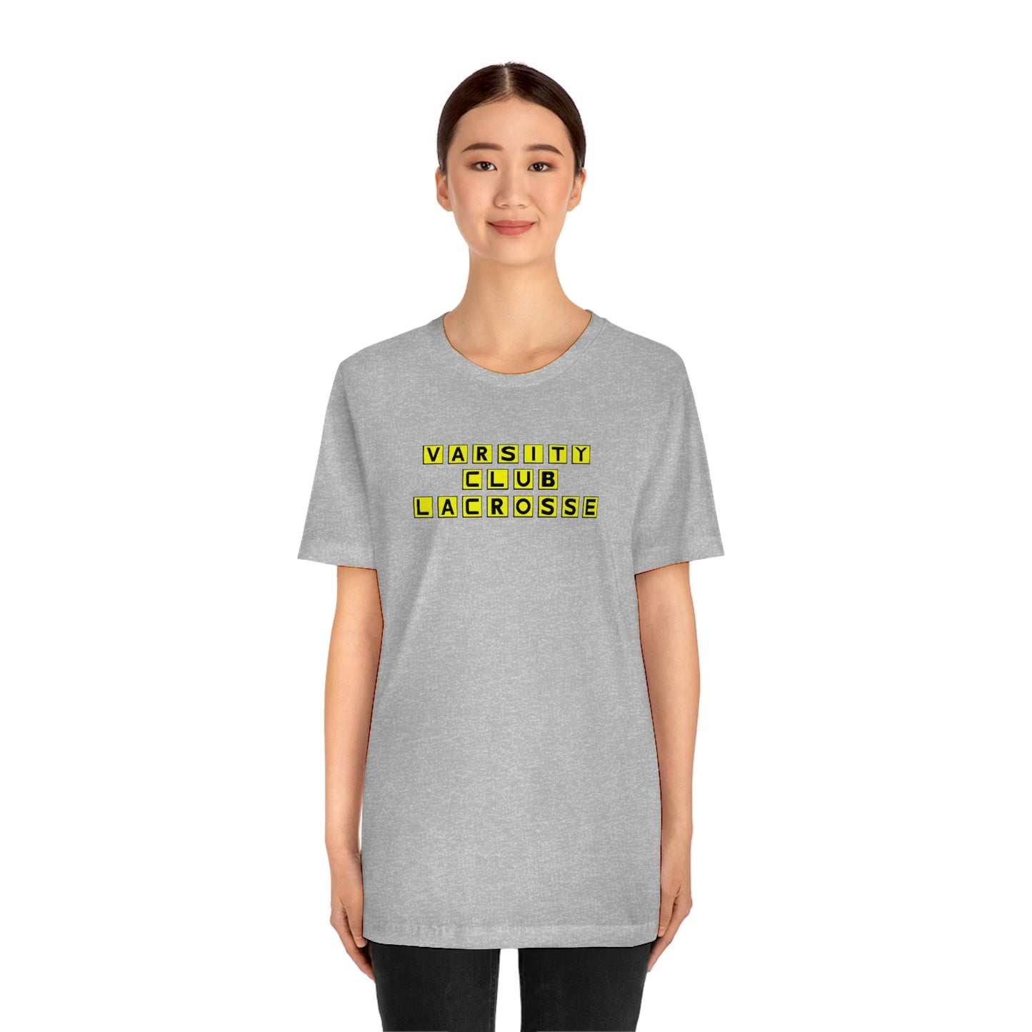Adult Varsity Club Lacrosse Bella + Canvas Short Sleeve Cotton Tee - Waffle