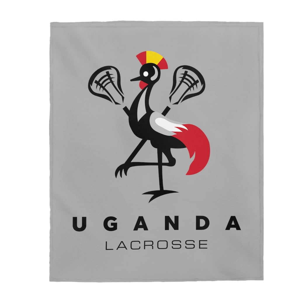 Uganda Lacrosse Velveteen Plush Blanket