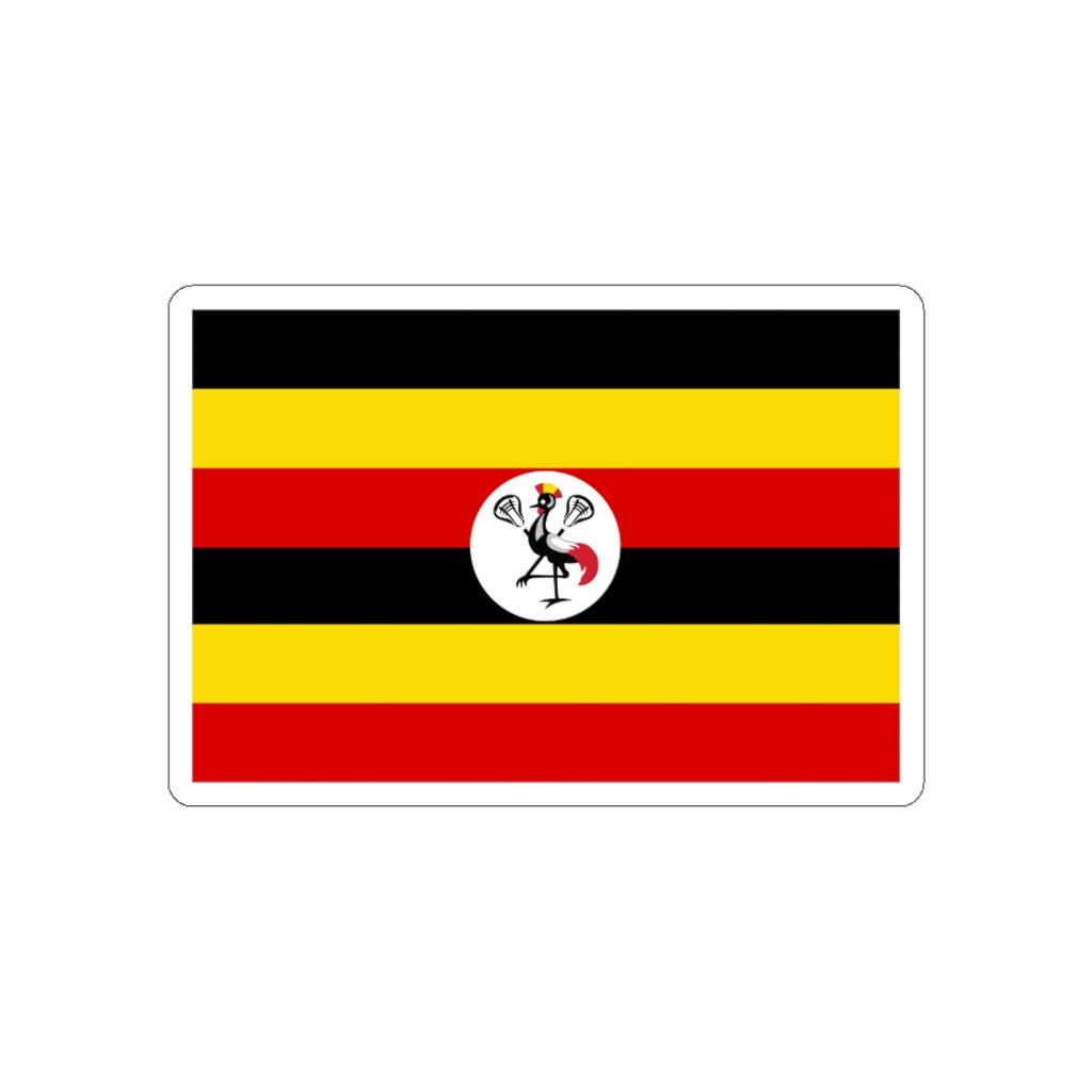 Uganda Lacrosse Flag Die-Cut Stickers