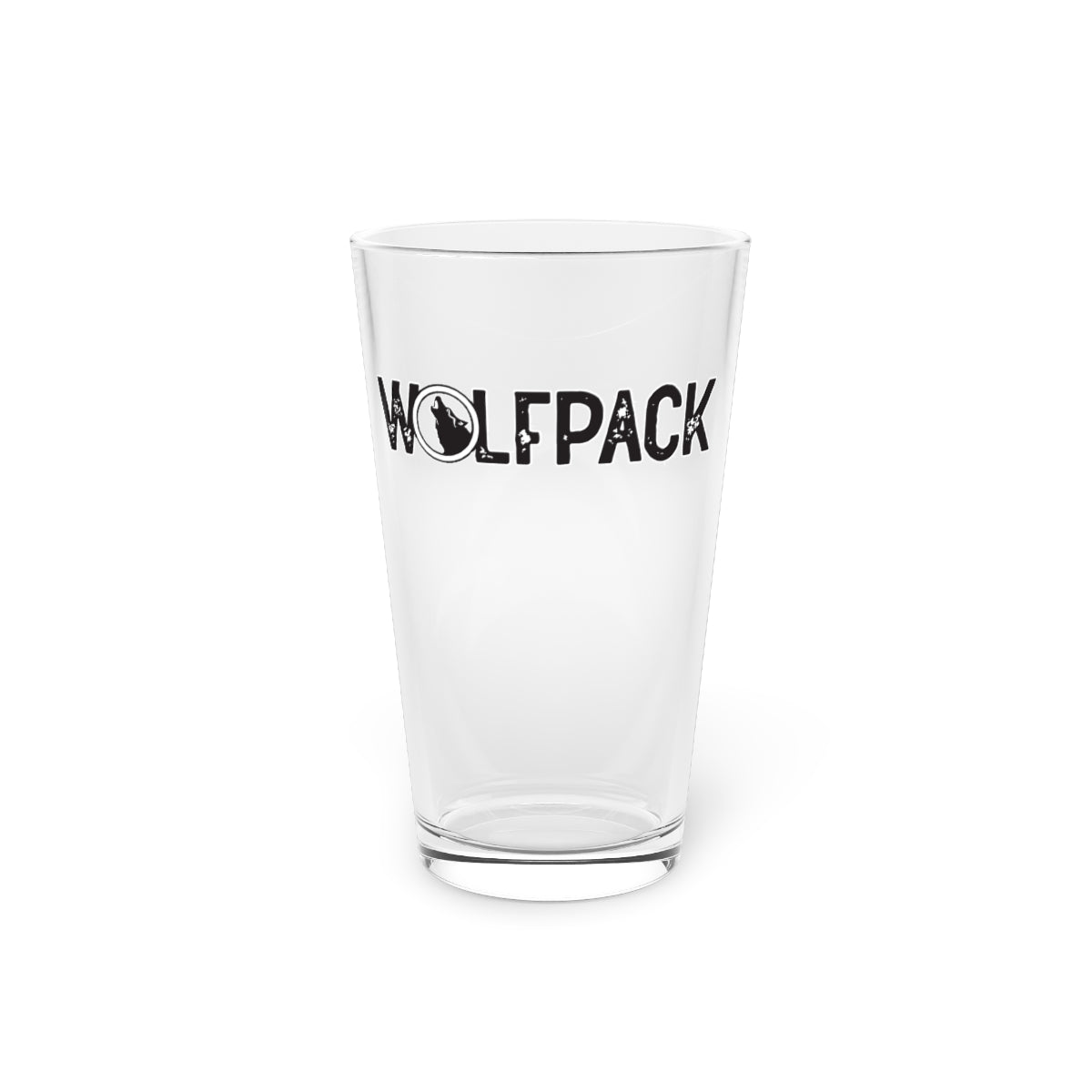 Wolfpack Lacrosse Pint Glass