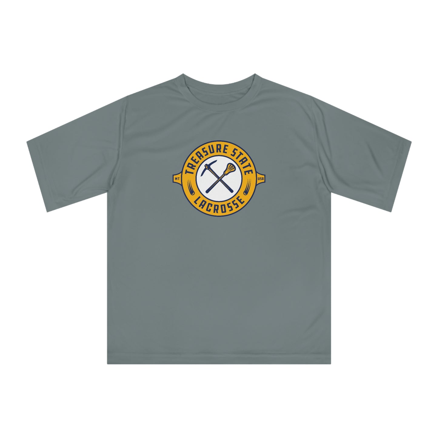 Adult Treasure State Lacrosse Team 365 Zone Performance T-shirt