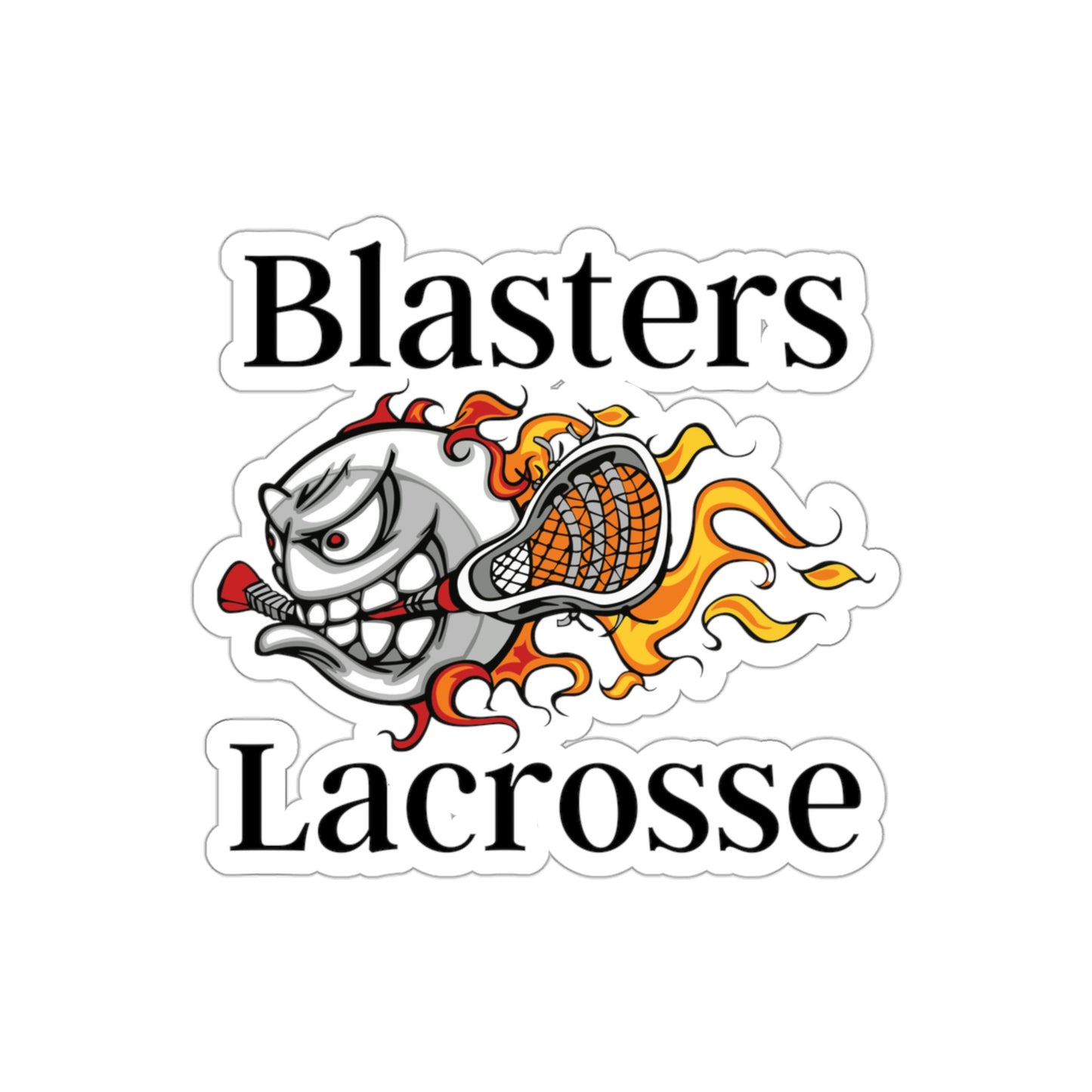 Blasters MS Lacrosse Die-Cut Stickers