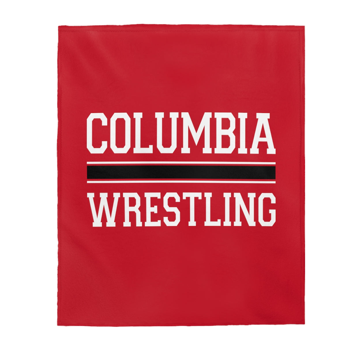 Columbia Wrestling Velveteen Plush Blanket