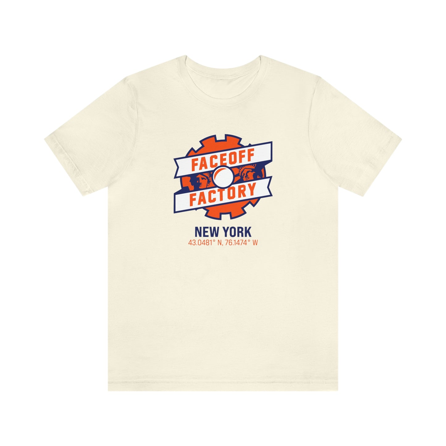 Adult Faceoff Factory Bella + Canvas Short Sleeve Cotton Tee - New York