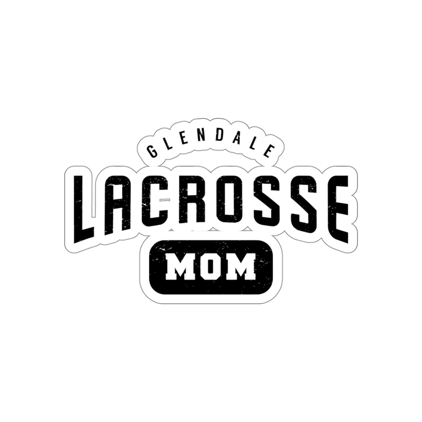 Glendale HS Lacrosse Die-Cut Stickers - Mom