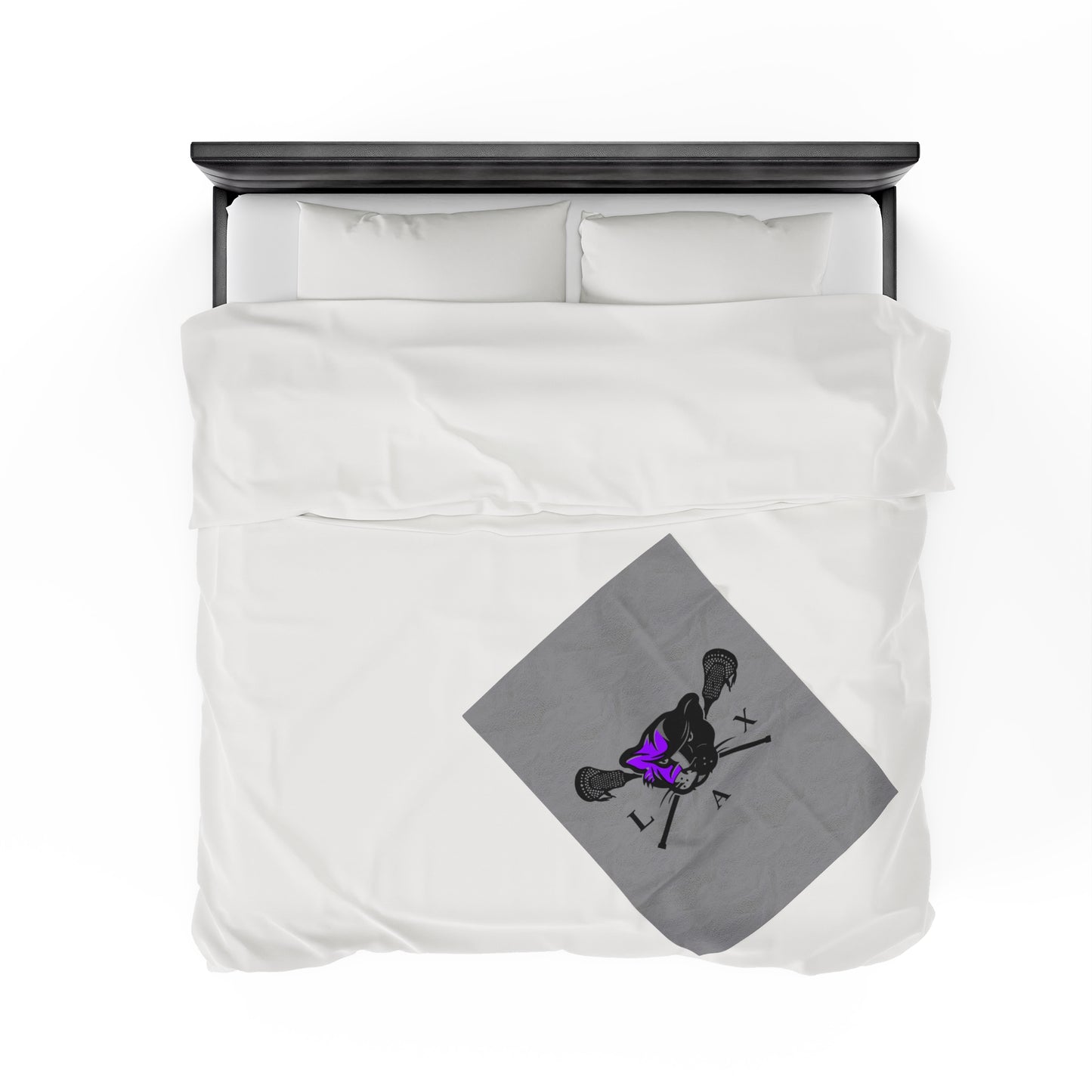 LaxCats Velveteen Plush Blanket