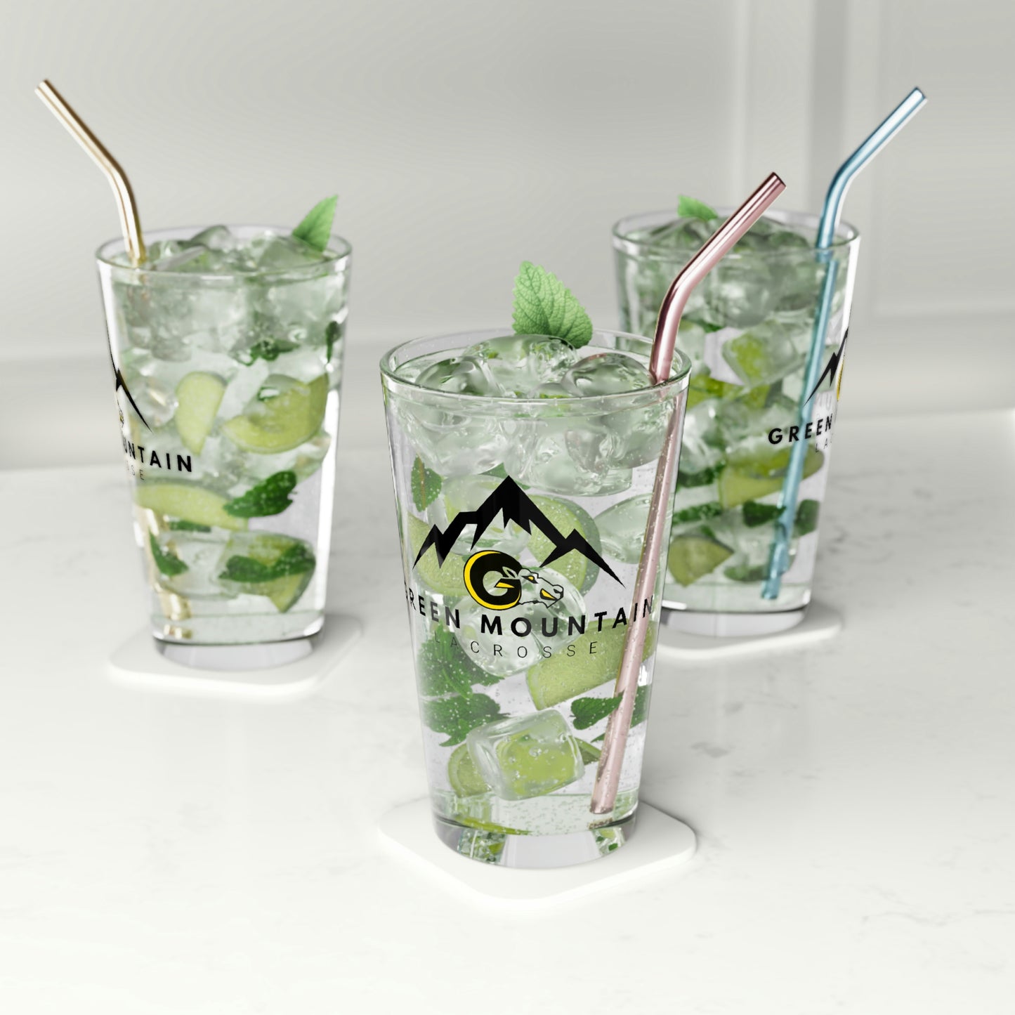 Green Mountain Lacrosse Pint Glass - 16oz