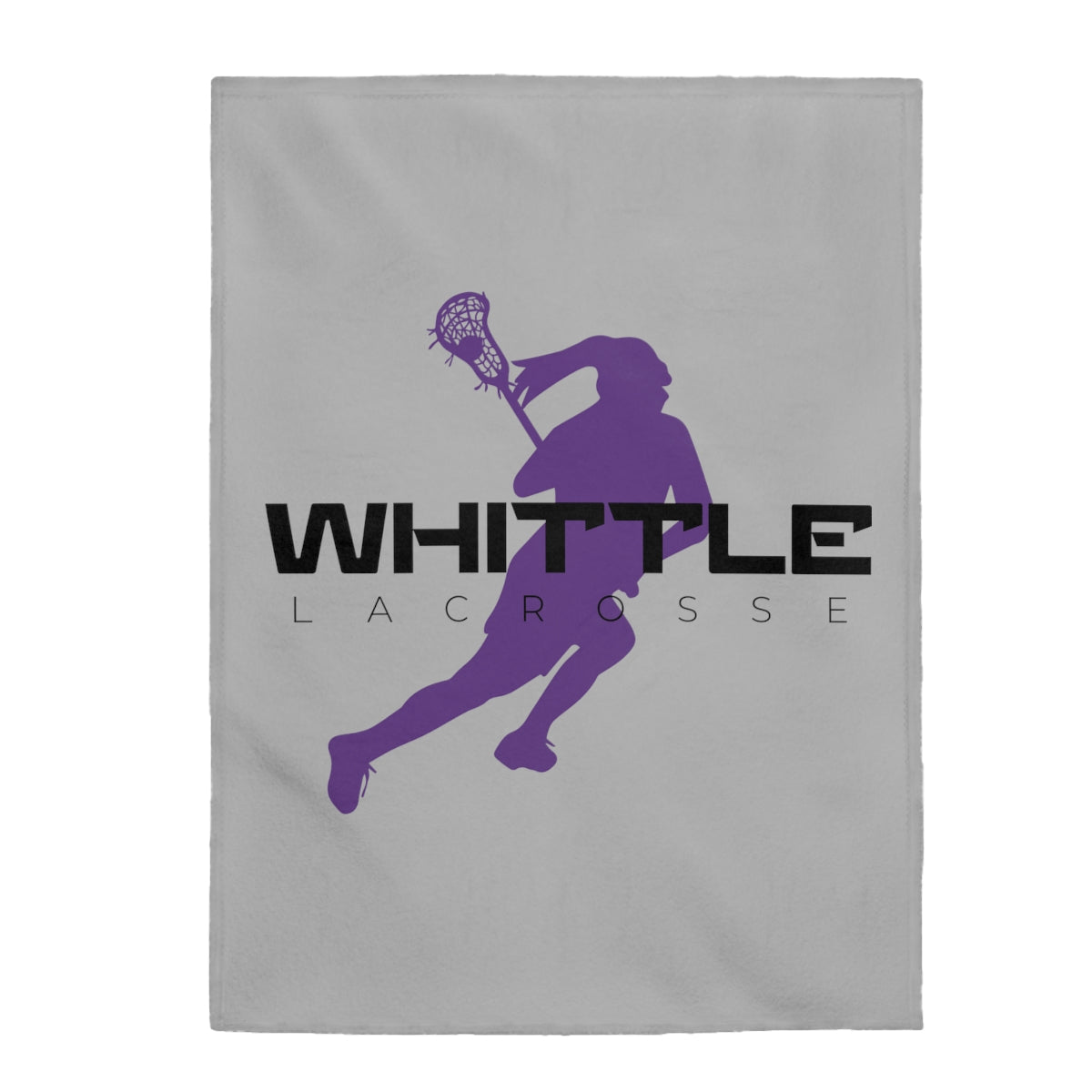 Whittle Lacrosse Velveteen Plush Blanket