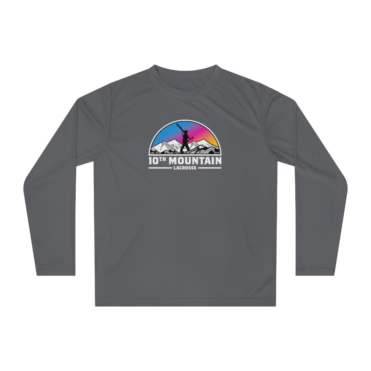 Adult 10th Mountain Lacrosse Team 365 Performance Long Sleeve