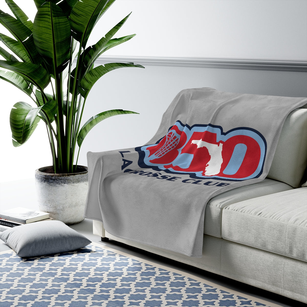 850 Lacrosse Velveteen Plush Blanket